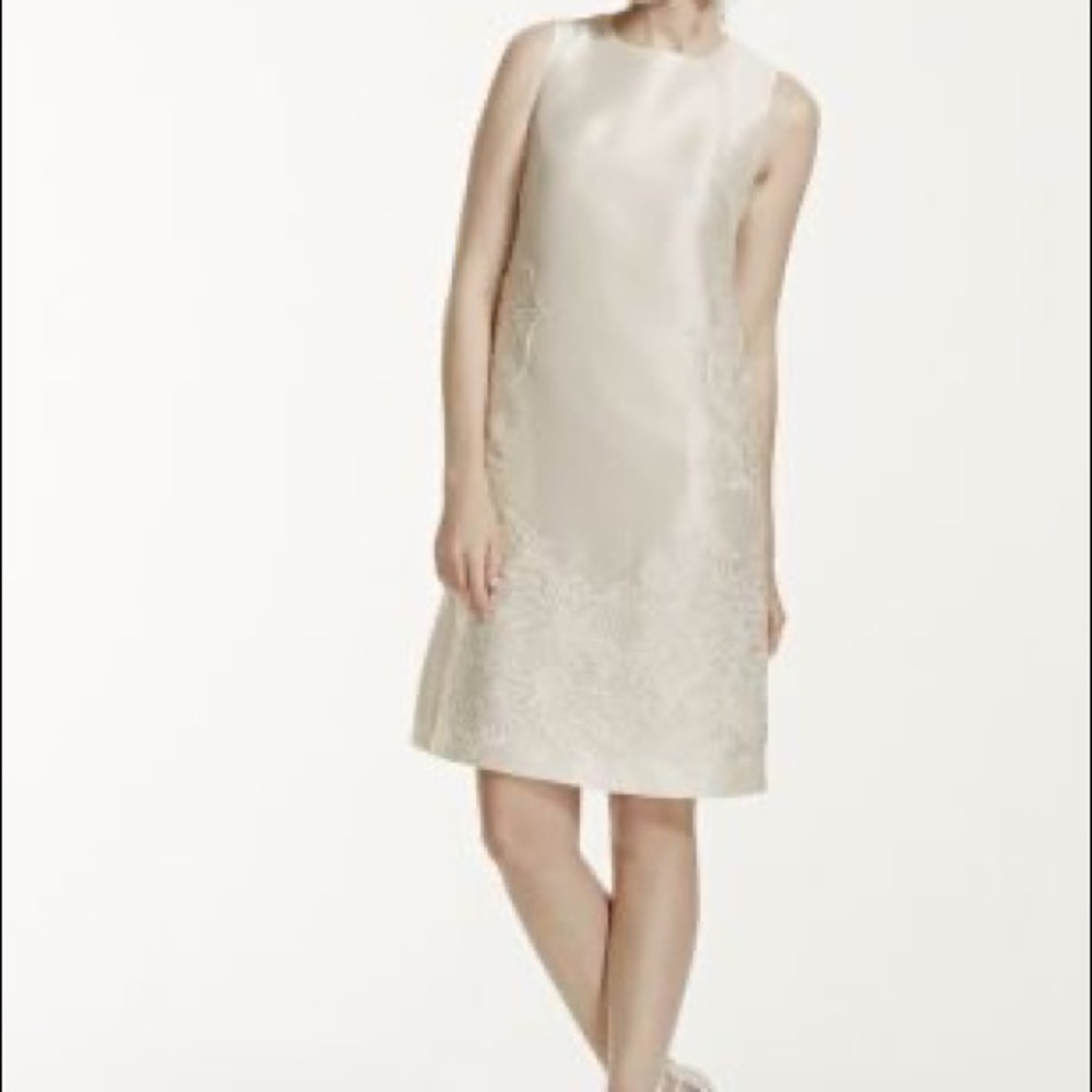 Elegant short wedding/ rehearsal dress.
